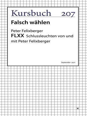 cover image of FLXX 7 / Schlussleuchten von und mit Peter Felixberger